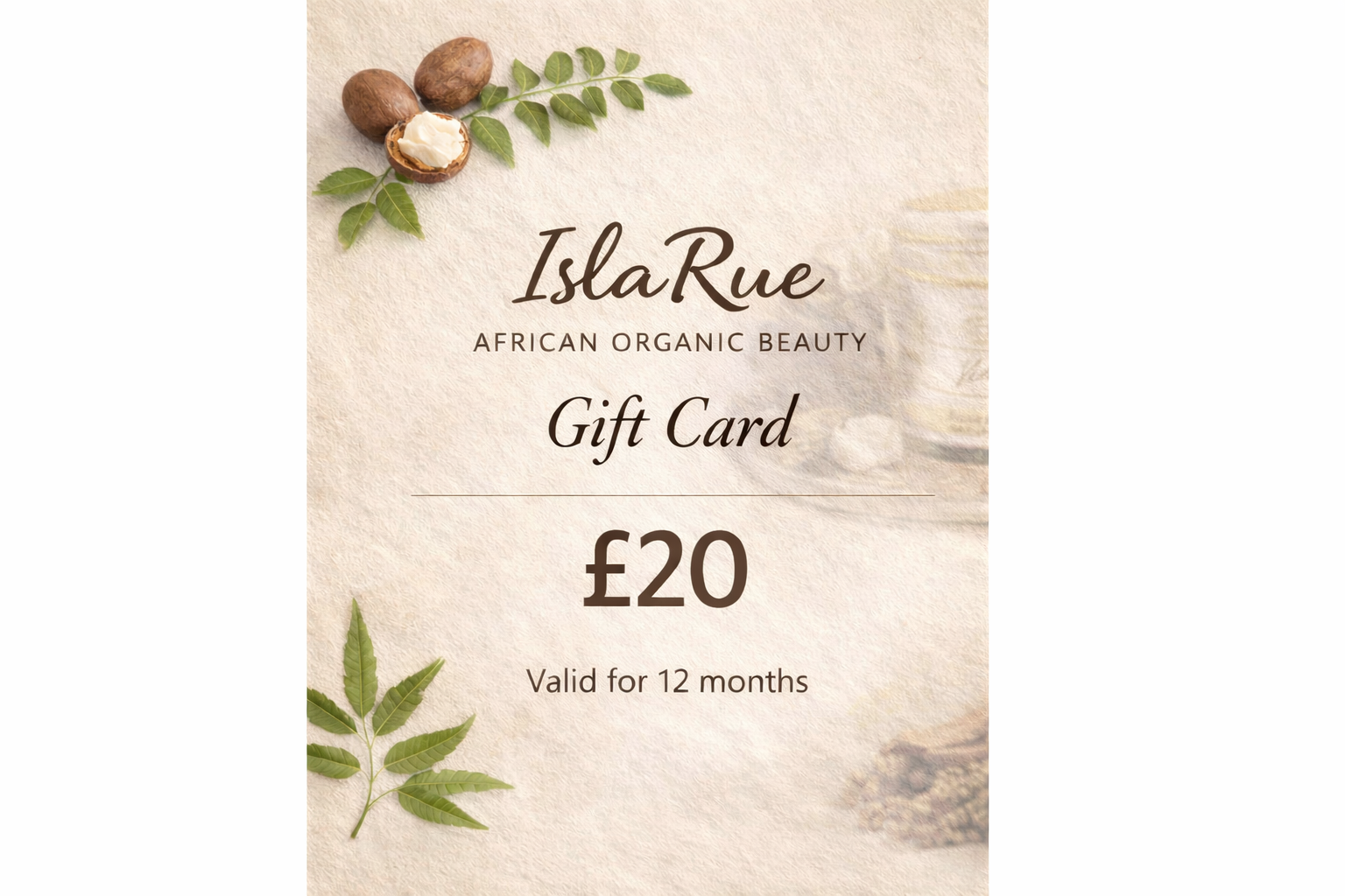 IslaRue African Organic Beauty Gift Card