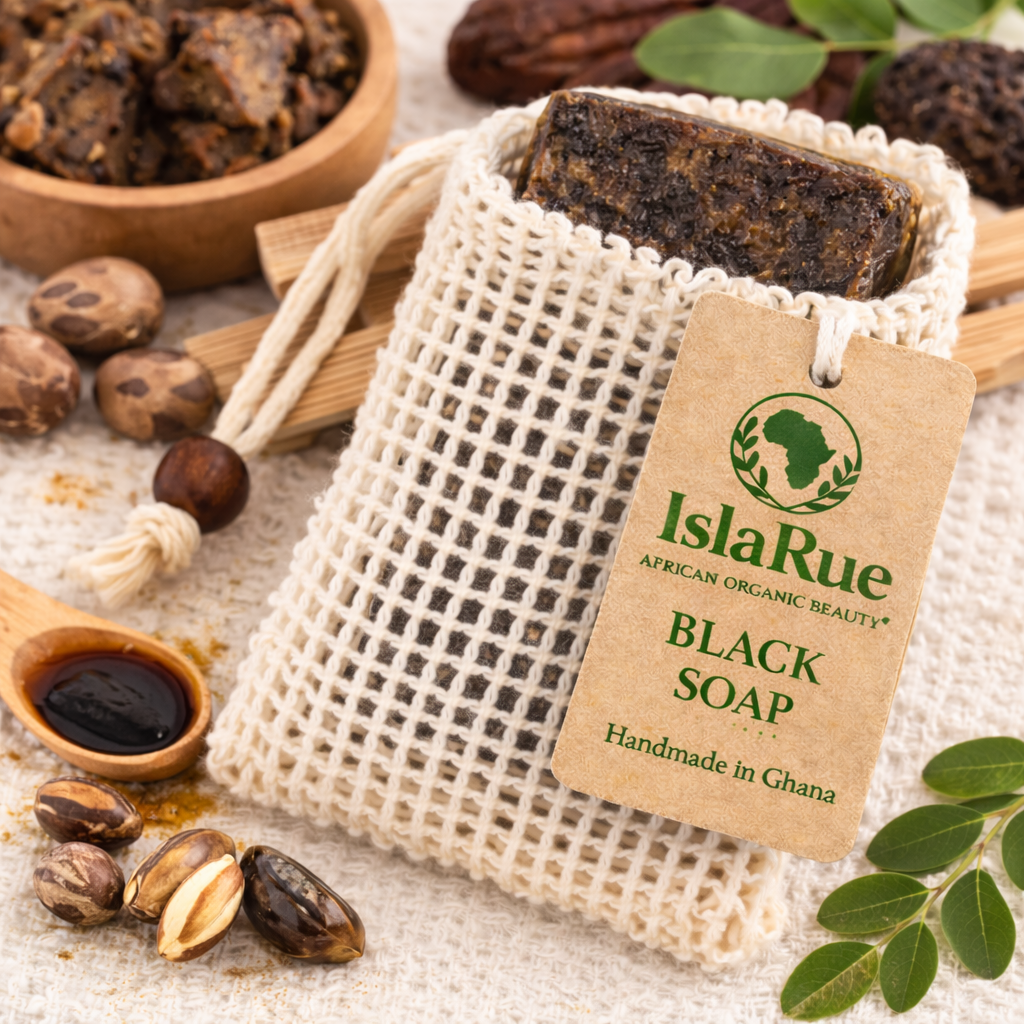 African black soap authentic Ghana natural skincare UK acne