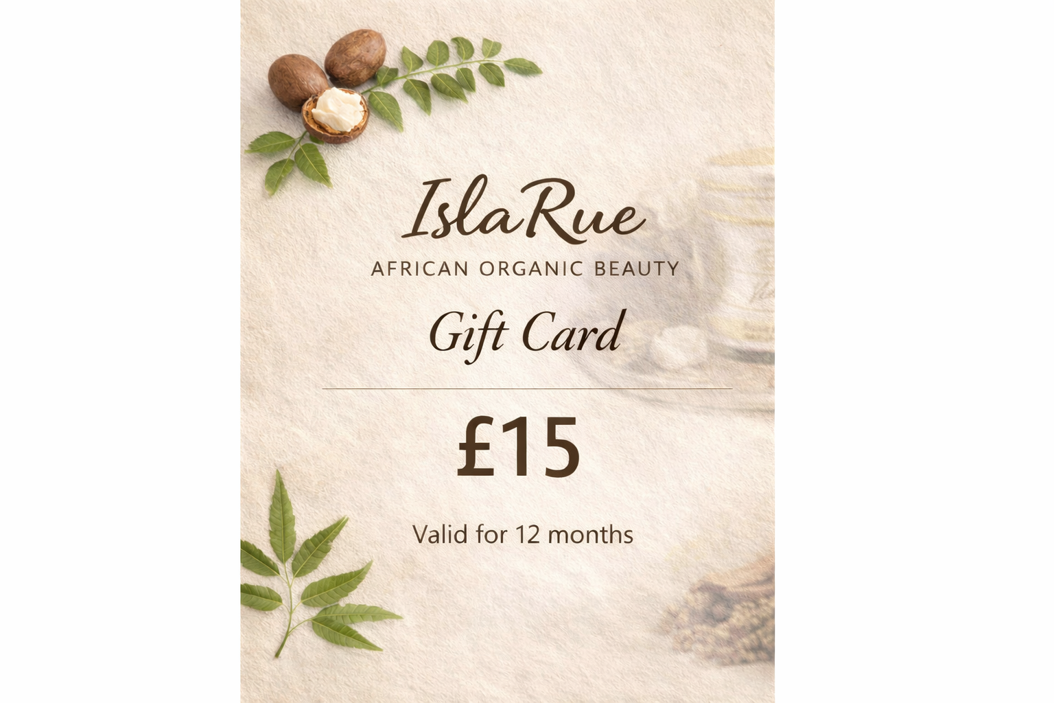 IslaRue African Organic Beauty Gift Card