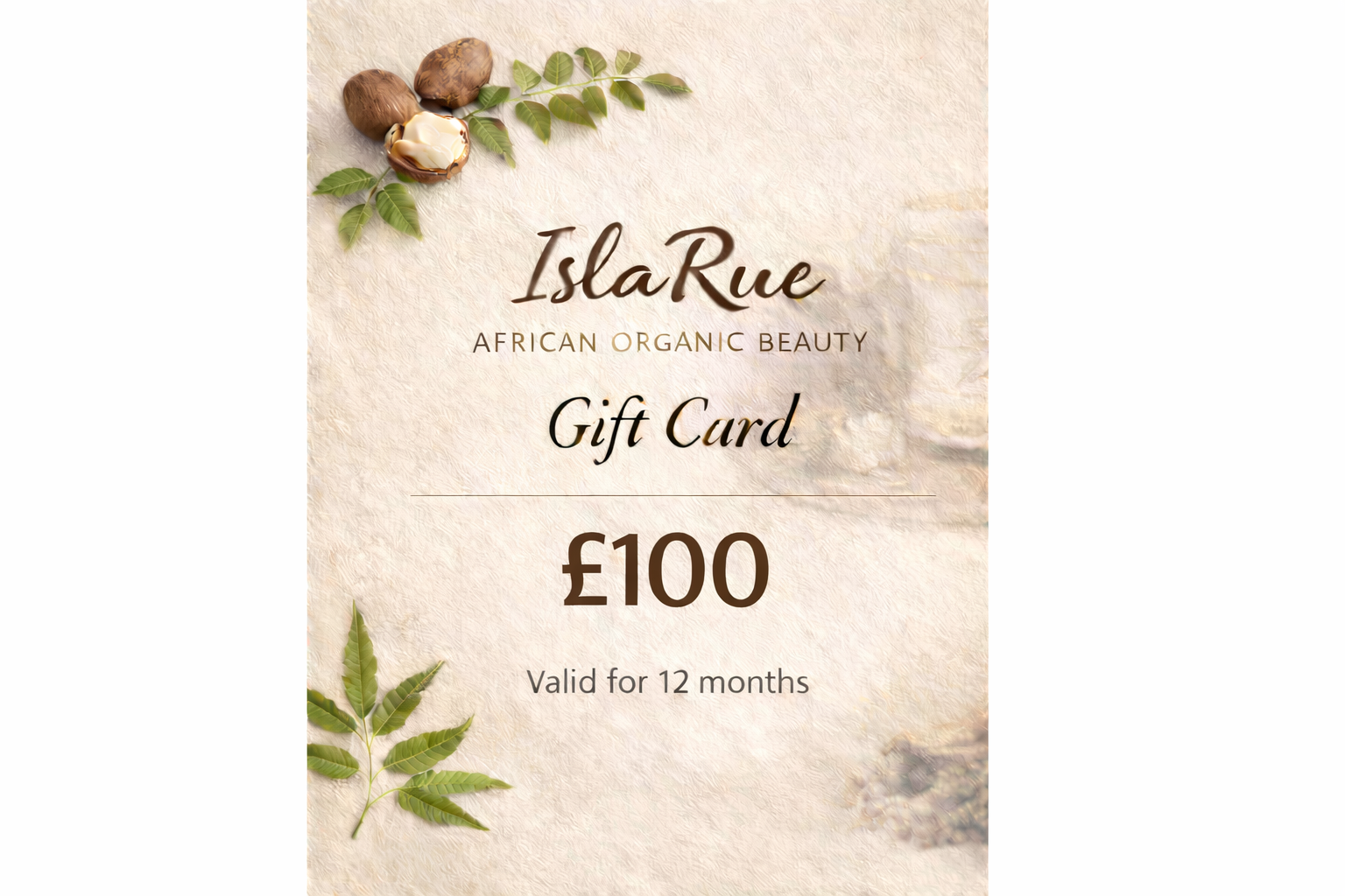 IslaRue African Organic Beauty Gift Card